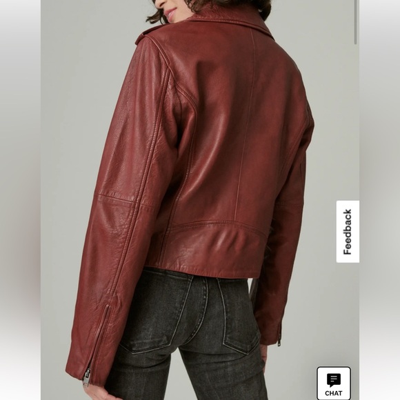 Deep Red Leather Jacket - Picture 10 of 13